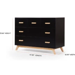 Soho 2.0 5-Drawer Dresser -Tiny Baby Essentials Store soho dresser blk ntrl2