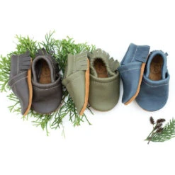 Baby Leather Moccasins -Tiny Baby Essentials Store starry moccasin iron