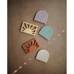 Mushie Sun Teether 31 Mushie Sun Teether -Tiny Baby Essentials Store sun and rainbow teether