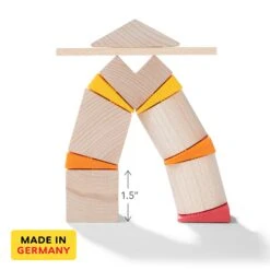 Teetering Towers Wooden Blocks 10 Teetering Towers Wooden Blocks -Tiny Baby Essentials Store teetering towers 306793 2