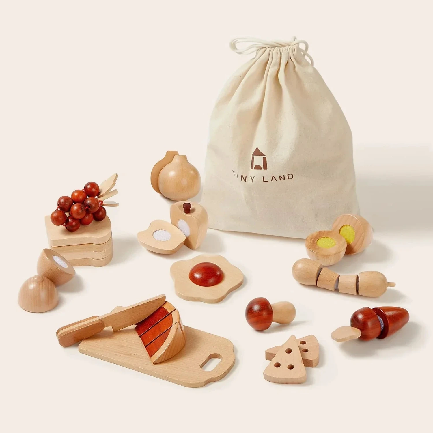 Wooden Cut And Play Food Toys 1 Wooden Cut And Play Food Toys