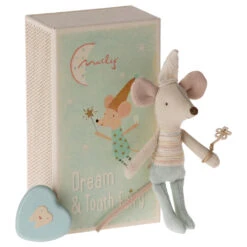 Maileg Tooth Fairy Mouse In Matchbox -Tiny Baby Essentials Store tooth fairy mouse in matchbox brother 01