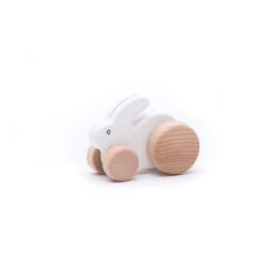 Small Hopping Rabbit -Tiny Baby Essentials Store white bunny