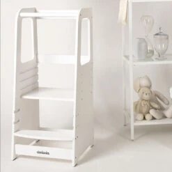 Toddler Tower -Tiny Baby Essentials Store white2 3f4168fa 03ea 4004 a8e6 d22b5177452c