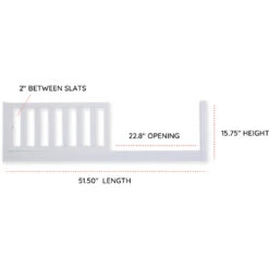 Toddler Bed Conversion Kit -Tiny Baby Essentials Store white3
