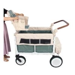 VW4 Volkswagen Stroller Wagon -Tiny Baby Essentials Store wonderfold volkswagon w4 sage green wagon