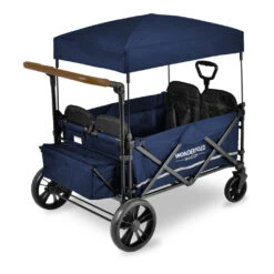 X4 Stroller Wagon -Tiny Baby Essentials Store wonderfold x4 wagon in navy