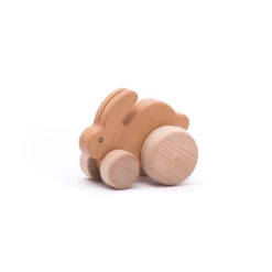 Small Hopping Rabbit -Tiny Baby Essentials Store wooden bunny