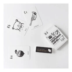Alphabet Cards -Tiny Baby Essentials Store woodland alphabet cards lifestyle