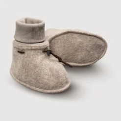 Wool Baby Booties -Tiny Baby Essentials Store wool booties sand
