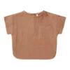 Woven Boxy Top | Clay